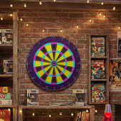 Vibrant Neon Glow Dartboard Dartscheibe