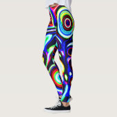 Vibrant Neon Pulse Pattern Leggings (Links)