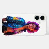 Vibrant Neon Style iPhone 16 Fall Case-Mate iPhone Hülle (Rückseite (Horizontal))