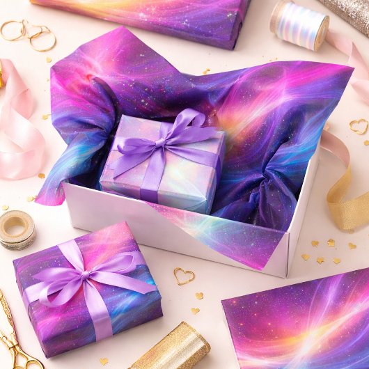 Vibrant Neon Wave Seidenpapier