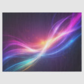 Vibrant Neon Wave Seidenpapier (Vorderseite)