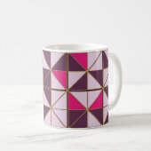 Vibrant Nubian Geometric Coffee Mug Kaffeetasse (VorderseiteRechts)