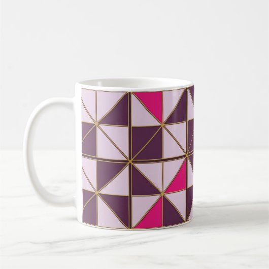 Vibrant Nubian Geometric Coffee Mug Kaffeetasse (Links)