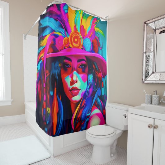 Vibrant Nuse Duschvorhang (Beispiel)