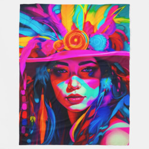 Vibrant Nuse Fleecedecke