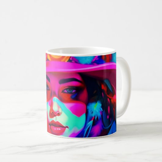 Vibrant Nuse Kaffeetasse (VorderseiteRechts)
