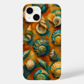Vibrant Ocean Shells Art Phone Case - Coastal Aest (Rückseite)