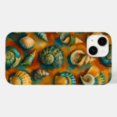 Vibrant Ocean Shells Art Phone Case - Coastal Aest (Rückseite (Horizontal))