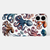 Vibrant Octopus Collection Seefahrt Case-Mate iPhone Hülle (Rückseite (Horizontal))