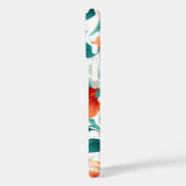 Vibrant Orange Floral Garden Pattern - Elegant Tea Case-Mate iPhone Hülle (Rückseite / Links)