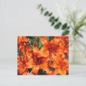 Vibrant Orange Tiger Lilies Postkarte (Stehend Vorderseite)