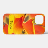 Vibrant Orange Tulip Petals Fotografie Case-Mate iPhone Hülle (Rückseite (Horizontal))
