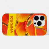 Vibrant Orange Tulip Petals Fotografie Custom Case-Mate iPhone Hülle (Rückseite (Horizontal))