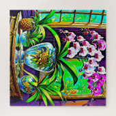 Vibrant Orchid Haven Puzzle (Horizontal)