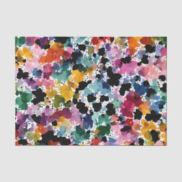 Vibrant Organic Abstract: Imperfect Ink Blot Seidenpapier