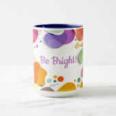 Vibrant Organic Shapes Modern Abstract Art Tasse (Zentrum)