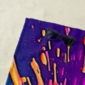 Vibrant Paint Burst Design Strandtuch (Beispiel)