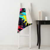 Vibrant Paint Splatter Artwork Burst Sherpadecke (Beispiel)