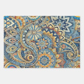 Vibrant Paisley Whirl Geschenkpapier Set (Vorderseite 2)