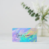 Vibrant Pastel | Moderne Glam Business Cards Visitenkarte (Stehend Vorderseite)