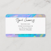 Vibrant Pastel | Moderne Glam Business Cards Visitenkarte (Rückseite)