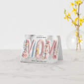 Vibrant Pastel Pink Mother Day Card Karte (Gelbe Blume)