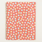 Vibrant Pastel Polka Dot Background: Brighten up  Planer (Vorderseite)