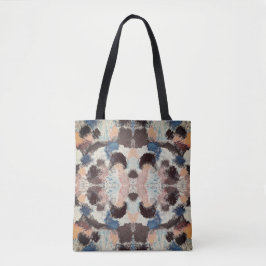 Vibrant Pastel Symmetry – Abstract Textured Art Tasche