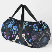 Vibrant Paw Print Reise Duffle Bag (Rechte Ecke)