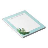 Vibrant Peacock | Aquamariner Editor Notizblock (angewinkelt)