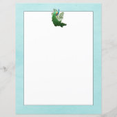 Vibrant Peacock | Aquamarines Blatt (Rückseite)