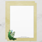 Vibrant Peacock | Gelbes Blatt (Vorne/Hinten)