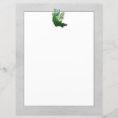 Vibrant Peacock | Graupapier (Rückseite)