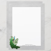 Vibrant Peacock | Graupapier (Vorne/Hinten)