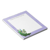 Vibrant Peacock | Lavendel Editor Notizblock (angewinkelt)