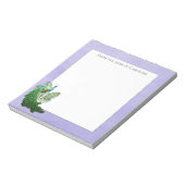 Vibrant Peacock | Lavendel Editor Notizblock (Rotiert)