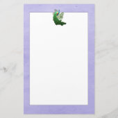 Vibrant Peacock | Lavender Stationery Briefpapier (Rückseite)