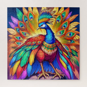 Vibrant Peacock Puzzle