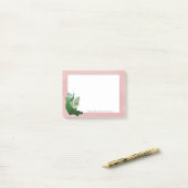 Vibrant Peacock | Rosa Personalisierte Anmerkungen Post-it Klebezettel (Auf Schreibtisch)