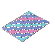 Vibrant Peaks Zickzack Notizblock (Linke Seite)