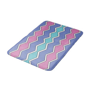 Vibrant Peaks ZigZag Badematte