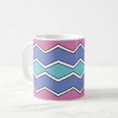 Vibrant Peaks ZigZag Kaffeetasse (Vorderseite Links)