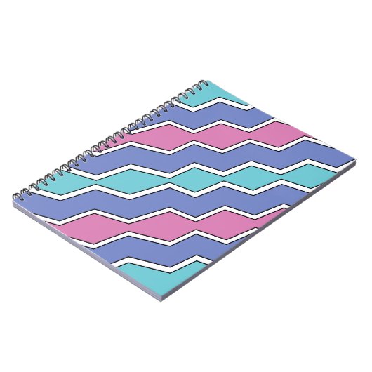 Vibrant Peaks ZigZag Notizblock (Linke Seite)