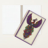 Vibrant Phoenix Rebirth Zentangle Nooracle Journal Notizblock (Innen)