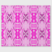 Vibrant pink and purple abstract pattern geschenkpapier (Flach)