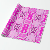 Vibrant pink and purple abstract pattern geschenkpapier (Ungerollt)