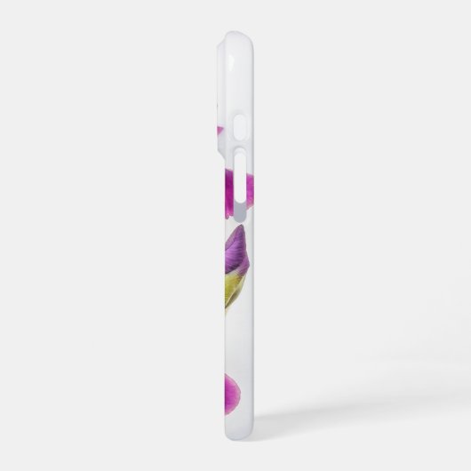 Vibrant pink and purple iris iPhone hülle (Linke Seite)