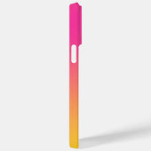 Vibrant Pink and Yellow Gradient Ombre iPhone Case (Rückseite / Rechts)