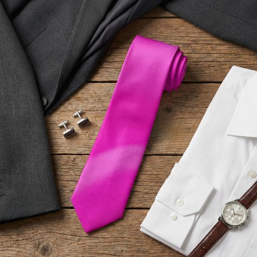 Vibrant Pink Ombre Gradient Krawatte