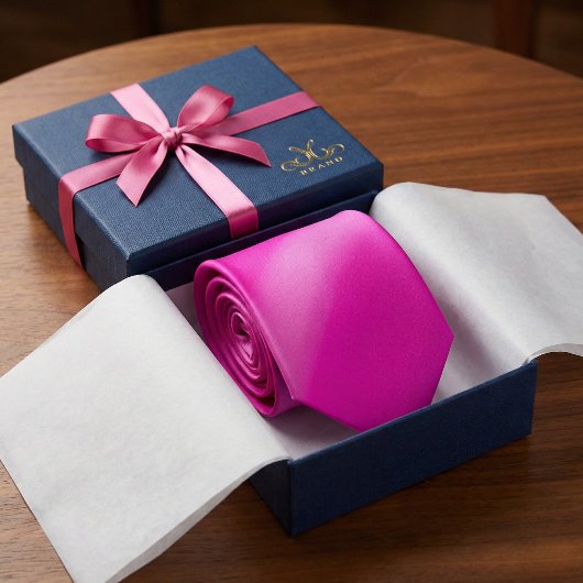 Vibrant Pink Ombre Gradient Krawatte